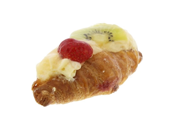 Mini puddingcroissant met vruchten