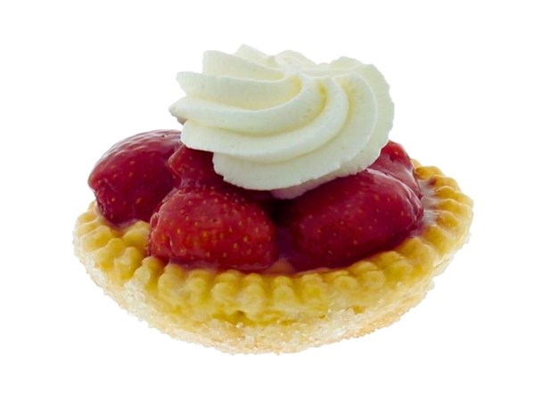 Aardbeienschelp met slagroom 4 voor &euro; 10.99