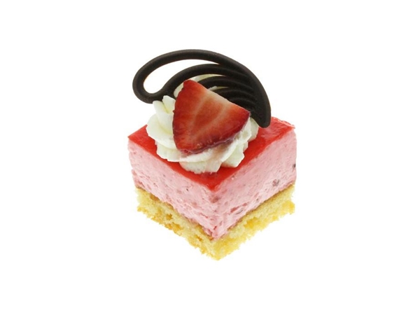 Petit Fours aardbei bavaroise