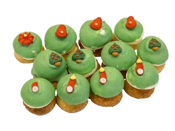 Kerst mini petit fours a 12